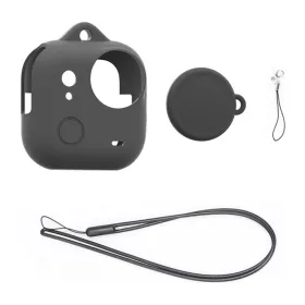 Silicone Lens Cover + PULUZ Case for Insta360 GO Ultra